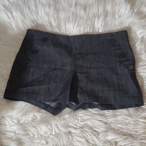 Dots Dark Denim Vintage Style Shorts